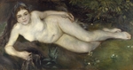 Renoir, Pierre Auguste - Nymphe am Bach