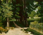 Cézanne, Paul - Die Allee im Park von Jas de Bouffan