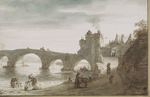 Doomer, Lambert Harmensz - Brücke über Loire bei Amboise