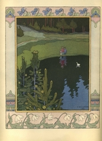 Bilibin, Iwan Jakowlewitsch - Illustration zum Märchen Die weiße Ente