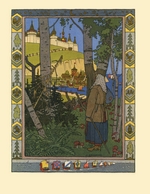 Bilibin, Iwan Jakowlewitsch - Illustration zum Märchen Finist, der Falke