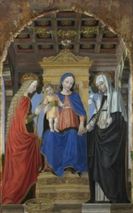 Bergognone, Ambrogio - Madonna und Kind mit Heiligen Katharina von Alexandrien und Katharina von Siena