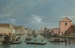Bellotto, Bernardo - Venedig. Oberlauf des Canal Grande mit Santa Croce