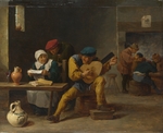 Teniers, David, der Jüngere - Die musizierende Bauern in einer Schenke