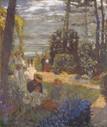 Vuillard, Édouard - Terrasse in Vasouy, der Garden