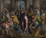El Greco, Dominico - Jesus vertreibt die Wechsler aus dem Tempel