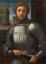 Granacci, Francesco - Bildnis eines Mannes in Rüstung