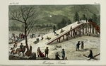 Stanghi, Vincenzo - Die Rodelbahn. Illustration aus Il costume antico e moderno o storia del governo… von Giulio Ferrario