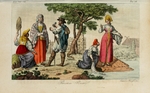 Stanghi, Vincenzo - Russische Bauern. Illustration aus Il costume antico e moderno o storia del governo… von Giulio Ferrario