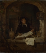 Metsu, Gabriel - Eine alte Frau mit Buch