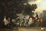 Stubbs, George - Gruppenporträt der Familien Milbanke und Melbourne