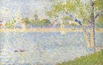 Seurat, Georges Pierre - Die Seine von der Grande Jatte aus gesehen