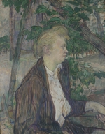 Toulouse-Lautrec, Henri, de - Sitzende Frau im Garten