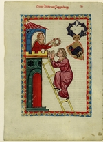 Unbekannter Künstler - Graf Kraft III. von Toggenburg (Darstellung im Codex Manesse)