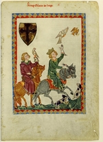 Unbekannter Künstler - König Konrad der Junge (Darstellung im Codex Manesse)