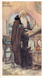 Wasnezow, Viktor Michailowitsch - Heiliger Nestor von Kiew