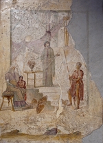 Römisch-pompejanische Wandmalerei - Kassandra sagt den Fall von Troja voraus