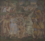 Signorelli, Luca - Der Triumph der Keuschheit (Fresko im Palazzo del Magnifico, Siena)