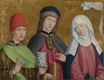 Meister von Liesborn - Die heiligen Cosmas und Damian mit der Gottesmutter (Aus dem Liesborner Altar)
