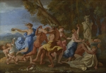 Poussin, Nicolas - Bacchanal vor einer Herme