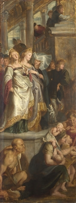 Rubens, Pieter Paul - Drei Bavos Schwestern. Entwurf für den Altar der Kathedrale St. Bavo in Gent