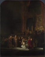 Rembrandt van Rhijn - Christus und die Ehebrecherin