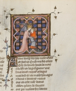 Meister des Rosenromans - Miniatur aus der Handschrift des Roman de la Rose von Guillaume de Lorris und Jean de Meun