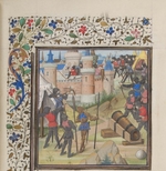 Unbekannter Künstler - Die Belagerung Antiochias. Miniatur aus der Historia Wilhelms von Tyrus