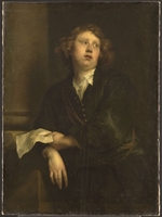 Dyck, Sir Anthonis van, (Werkstatt von) - Porträt von Komponist Henricus Liberti (1628-1661)