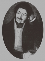 Unbekannter Künstler - Porträt des Komponisten Alexander Alexandrowitsch Aljabjew (1787-1851)