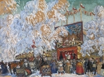 Kustodiew, Boris Michailowitsch - Schaubuden