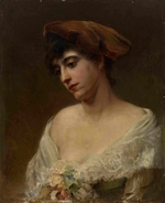Makowski, Konstantin Jegorowitsch - Mädchen mit rotem Barett