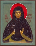 Russische Ikone - Heilige Mutter Maria