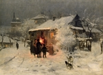 Pimonenko, Nikolai Kornilowitsch - Das Weihnachtssingen in der Ukraine