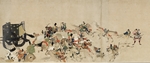 Unbekannter Künstler - Illustriertes Epos Heiji Bürgerkrieg (Kaiserlicher Besuch bei Rokuhara) Rollbild 3