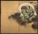Korin, Ogata - Der Windgott. Rechter Teil der Darstellung der Windgottes und des Donnergottes