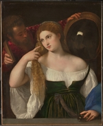 Tizian - Junge Frau bei der Toilette