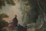 Lajoue, Jacques, de - Elegante Gesellschaft am Brunnen