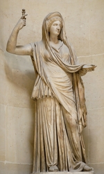 Römische Antike Kunst, Klassische Skulptur - Hera Campana. Römische Kopie eines griechischen Originals