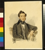 Brüllow (Briullow), Alexander Pawlowitsch - Porträt von Nikolai Michajlowitsch Donaurow (1806-1849)