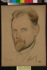 Andreew, Nikolai Andreewitsch - Porträt von Jan Bersin (1889-1938)