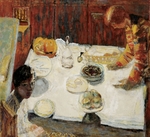 Bonnard, Pierre - Das weisse Tischtuch (Das Esszimmer)