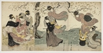 Toyokuni, Utagawa - Blumen im Wind
