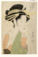 Choki, Eishosai - Tsukasa Dayu aus dem Freudenhaus Higashi Ogiya in Osakas Shinmachi-Viertel