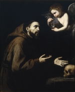 Ribera, José (Jusepe), de - Franz von Assisi und der Engel mit der Wasserflasche