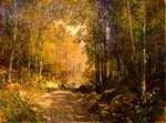 Schindler, Emil Jakob - Waldstraße bei Schärfling