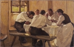 Egger-Lienz, Albin - Mittagessen (Die Suppe, II. Fassung)