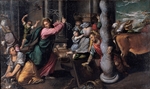 Scarsellino (Scarsella), Ippolito - Jesus vertreibt die Wechsler aus dem Tempel
