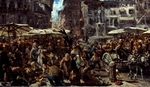 Menzel, Adolph Friedrich, von - Piazza d'Erbe zu Verona