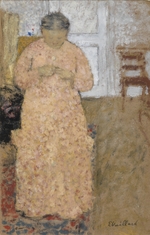 Vuillard, Édouard - Frau in rosa Kleid